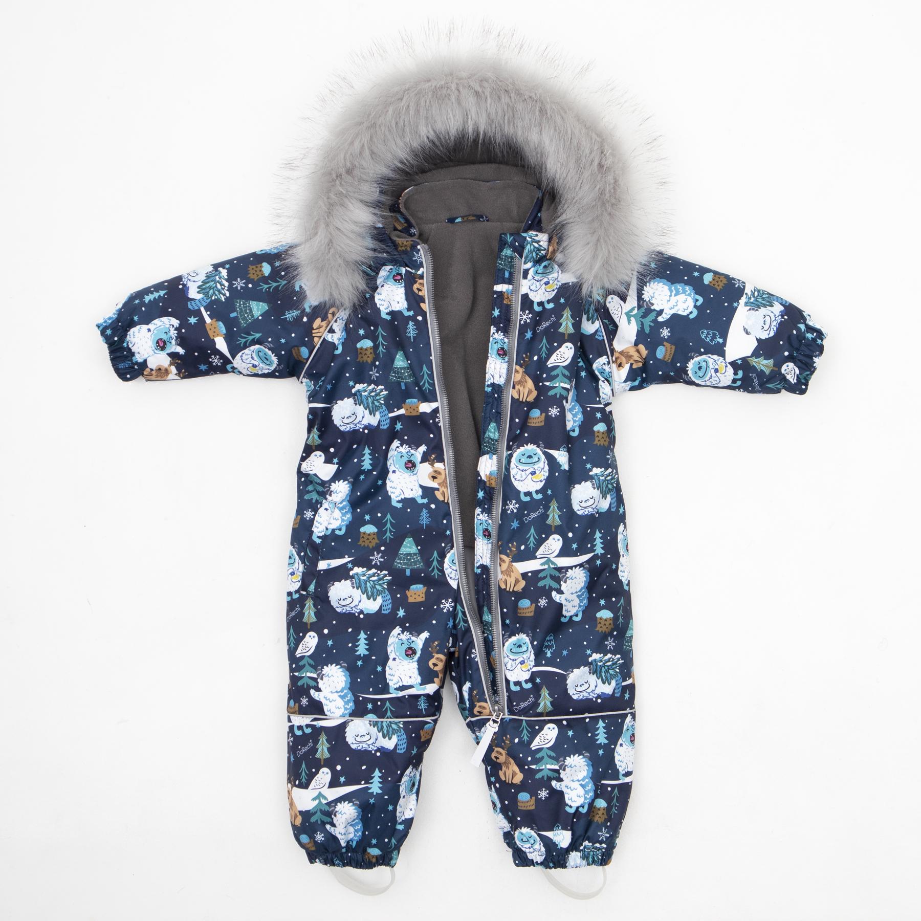 Дитячий зимовий комбінезон з капюшоном DoRechi Аполло Єті з хутром 92-98 см (21514) - фото 3 Дитячий зимовий комбінезон з капюшоном DoRechi Аполло Єті з хутром 92-98 см (21514) - фото 3