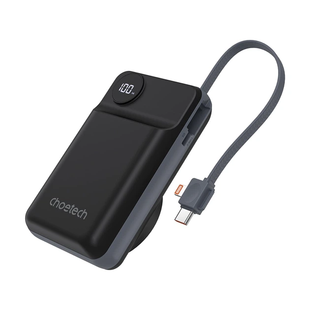 Повербанк Choetech B696 QC3.0 PD3.0 беспроводная зарядка смартфонов и Apple Watch 20000 mah Black