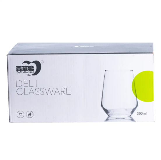 Набор стаканов Deli Glassware 6шт. по 390 мл Прозрачный - фото 4