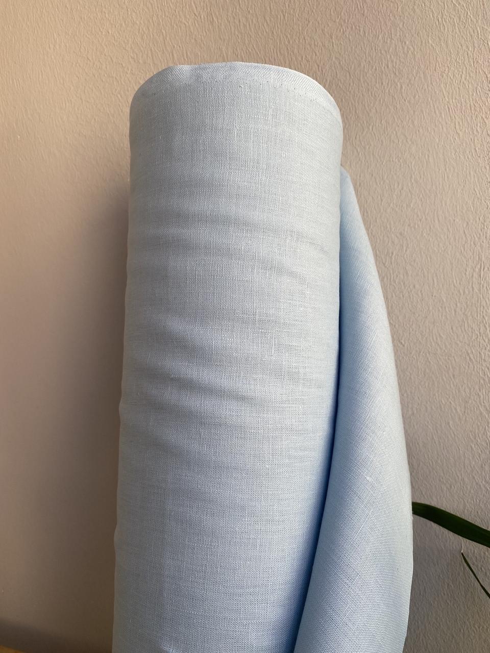 Ткань LINEN PLUS 100% лен 140 см 185/1305 Светло-голубой - фото 6 Ткань LINEN PLUS 100% лен 140 см 185/1305 Светло-голубой - фото 6