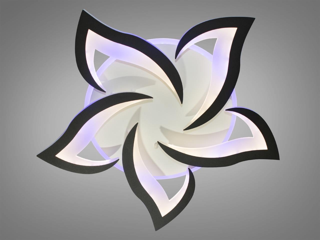 Люстра LED в спальню с пультом 8146-5BK-LS 75W на 11 м2 Черный (1892931115) Люстра LED в спальню с пультом 8146-5BK-LS 75W на 11 м2 Черный (1892931115)