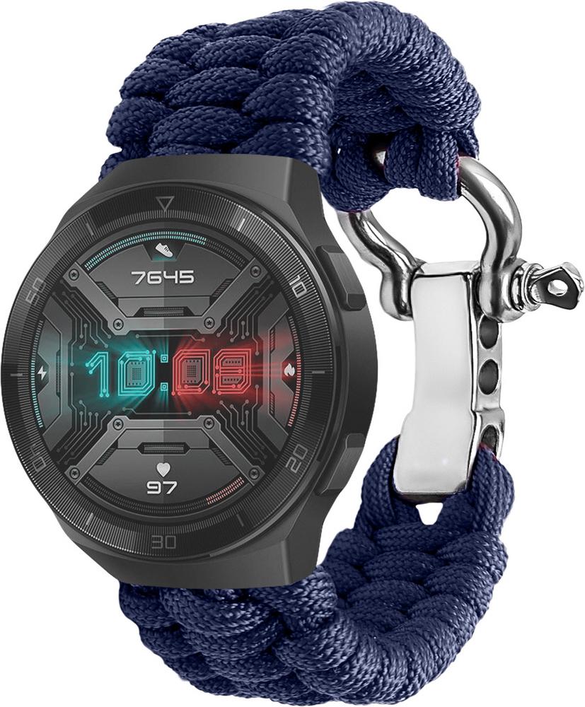 Ремешок из Паракорда Ruper для Huawei Watch GT2e 46 мм (22mm) Dark Blue (30805-5D)