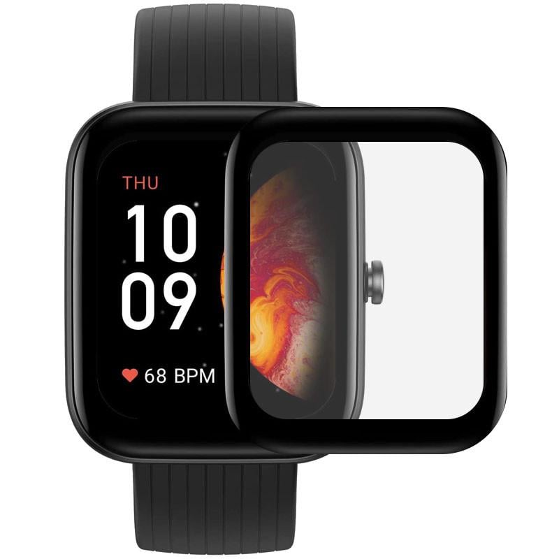 Захисна плівка протиударна 3D full glue для Xiaomi Amazfit Bip 3/Bip 3 Pro ультратонка Black - фото 1