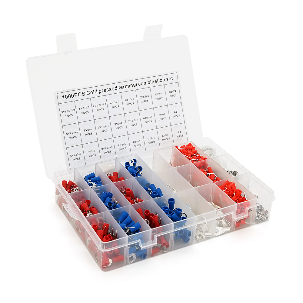 Набір клем та наконечників VOLTRONIC CEOURV1000 6 видів SV-180/RV-180/UT-80/OT-80/CE-20 (24814)