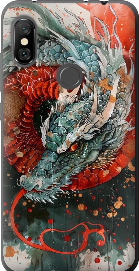 Чехол на Xiaomi Redmi Note 6 Pro Стихия огня (6101t-1551-42517)