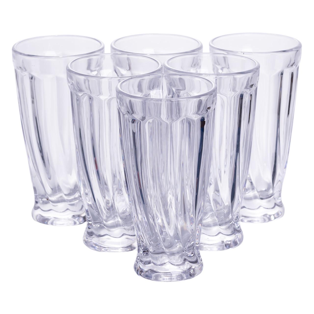 Набор кувшин для напитков 1 л со стаканами 6 шт. по 300 мл Прозрачный (HP-19-24) - фото 2