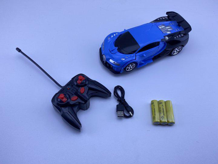 Машинка трансформер Bugatti 889 Робот на радиоуправлении Синий (889) - фото 2