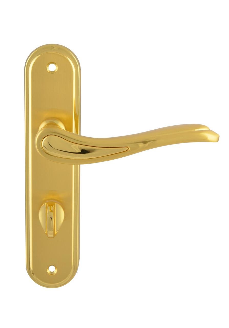 Дверная ручка межкомнатная Siba MODENA WC на планке 62 мм Золотой (Z15 5K 29 09)