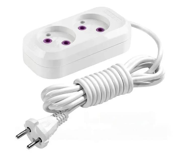 Удлинитель без заземления Lider PROXIMA 2 гнезда 5 м (4064)