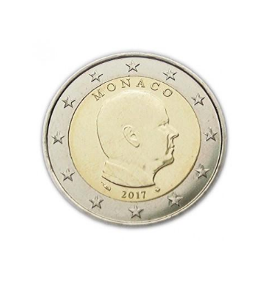 Коллекционная монета Монако 2 евро 2017 Биметалл AU-UNC Регулярный выпуск (15388399)