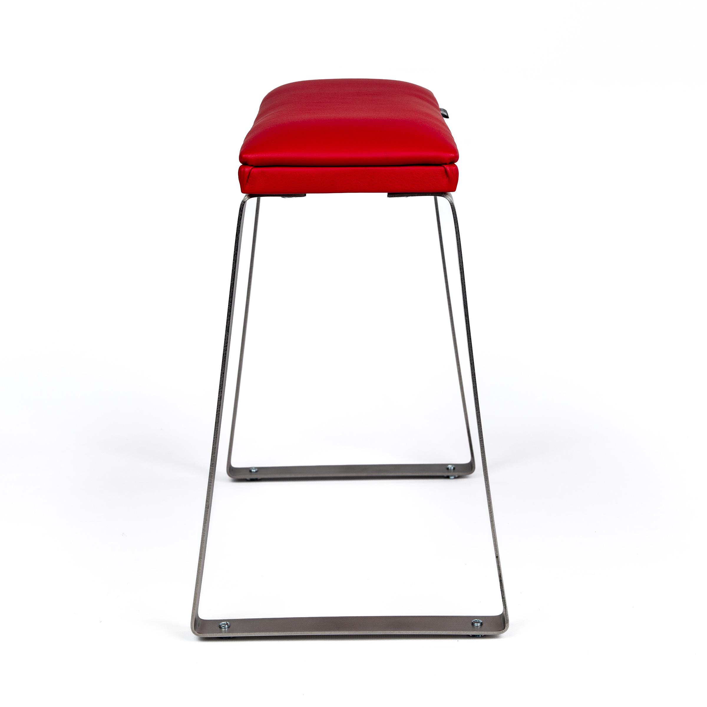 Педикюрная подставка для ног eco stand PADIX на металлических ножках Красный (26398060) - фото 3