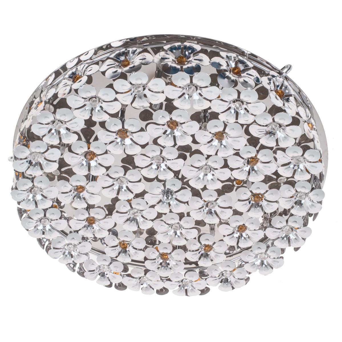 Люстра потолочная торт галогенная Brille BR-01 302C/12 CHR для натяжного потолка