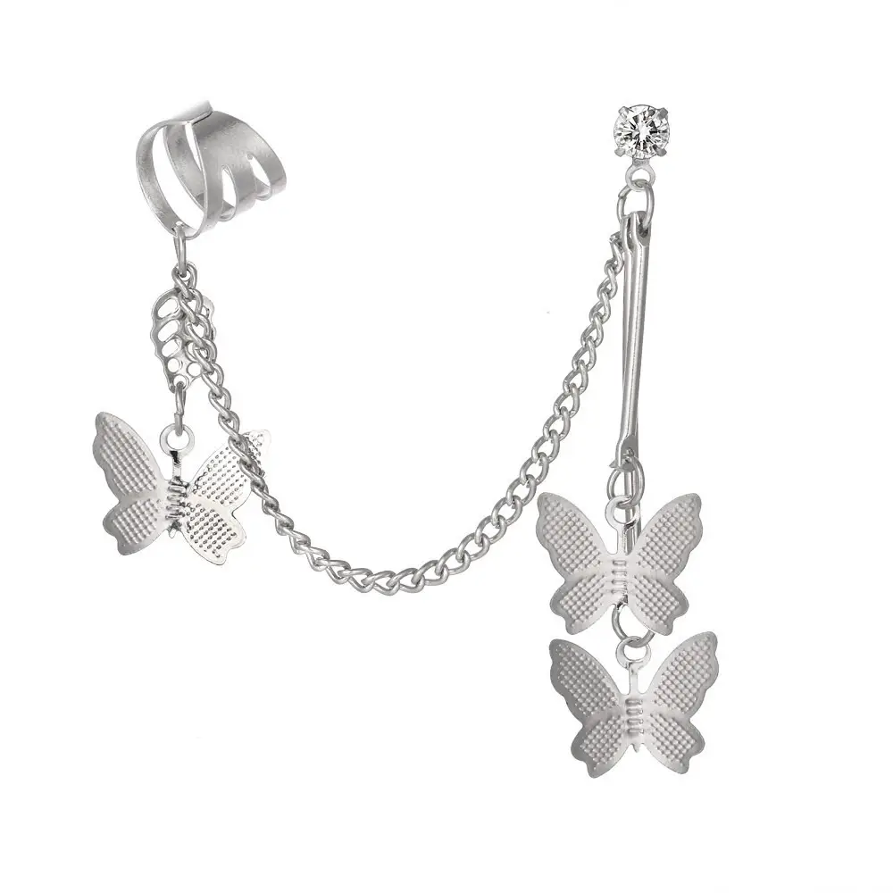 каф кліпс на вухо Метелик кристали Earcuff (1436089976)