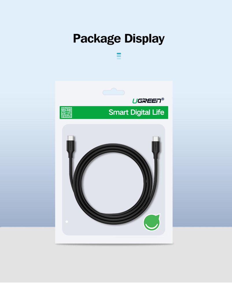 Кабель UGREEN US286 Type-C 18W Black (50997) - фото 13 Кабель UGREEN US286 Type-C 18W Black (50997) - фото 13