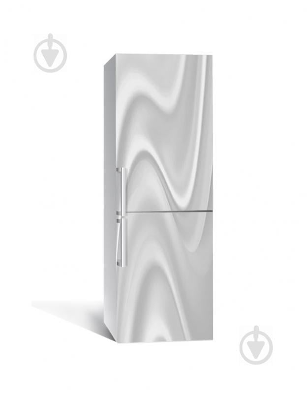 Наклейка на холодильник Zatarga «Белые разводы» 650х2000 мм виниловая 3Д наклейка декор на кухню самоклеящаяся Наклейка на холодильник Zatarga «Белые разводы» 650х2000 мм виниловая 3Д наклейка декор на кухню самоклеящаяся