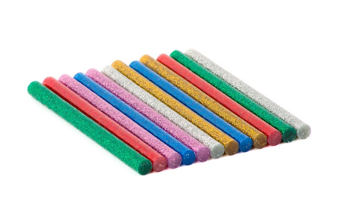 Стержні клейові Intertool 7,4x100 мм 12 шт. Різнокольоровий перламутровий (RT-1033)