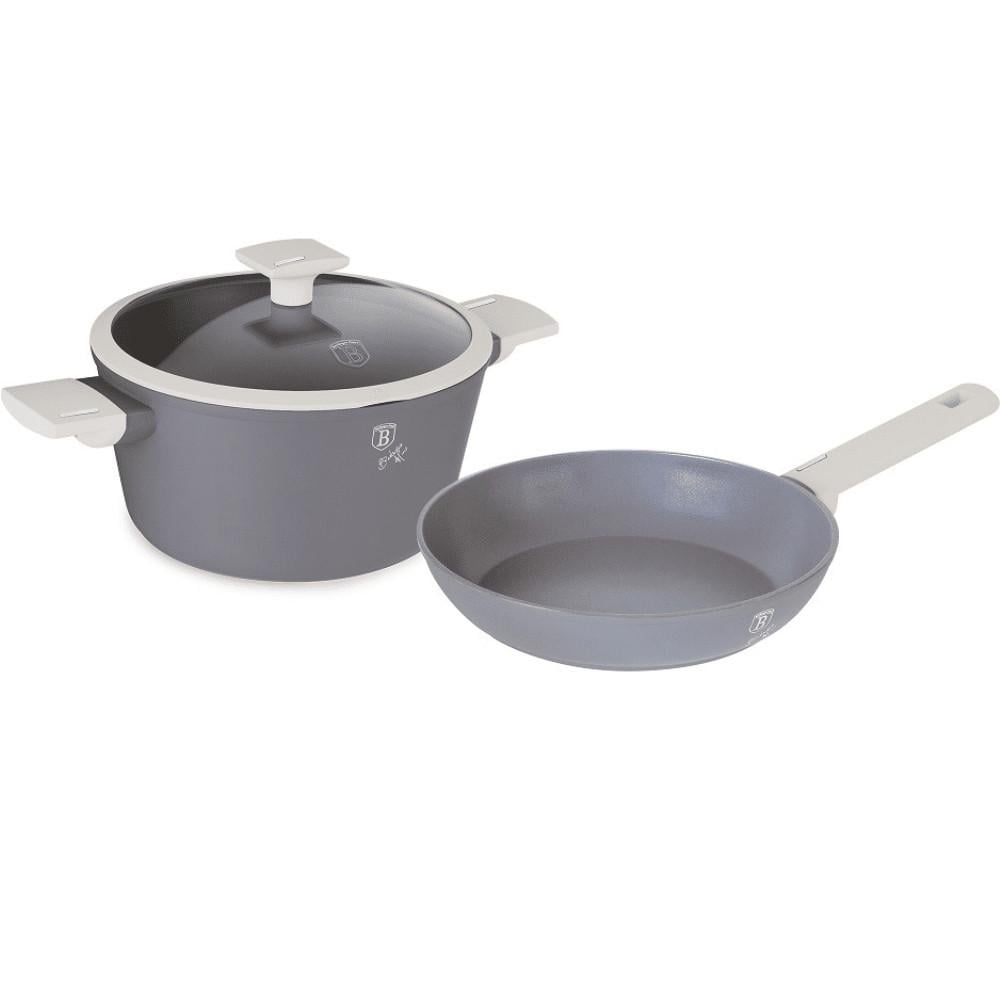 Набор посуды Berlinger Haus Aspen Collection BH-8166 сковорода и крышка кастрюля 3 пр. (31480909)