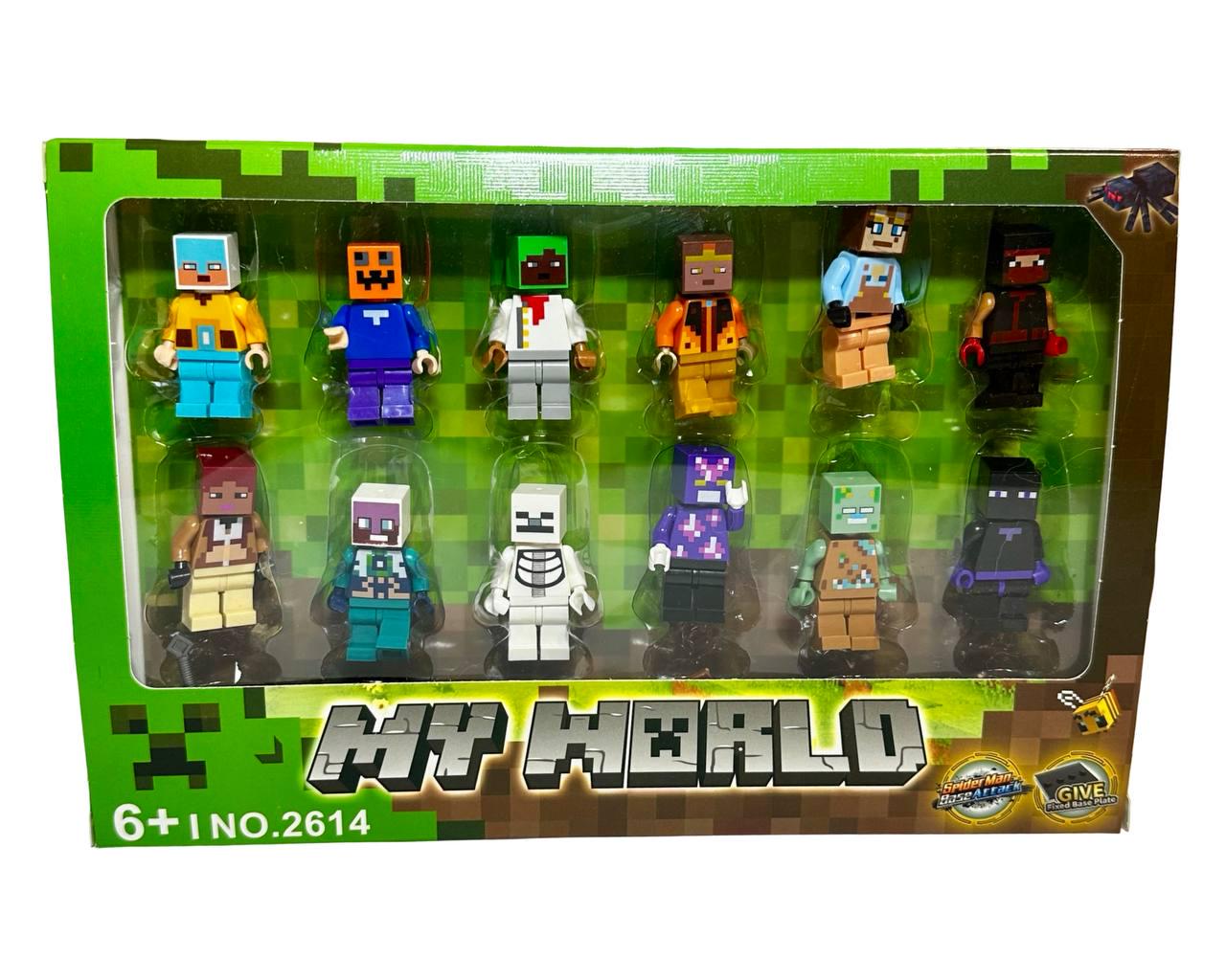 Набор детских игровых фигурок My World персонажи с оружием 12 шт. (2614/2)