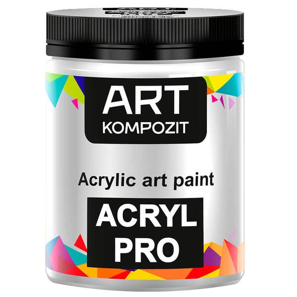 Акриловая краска ART Kompozit 018 430 мл Белила титановые (KT018) - фото 1 Акриловая краска ART Kompozit 018 430 мл Белила титановые (KT018) - фото 1