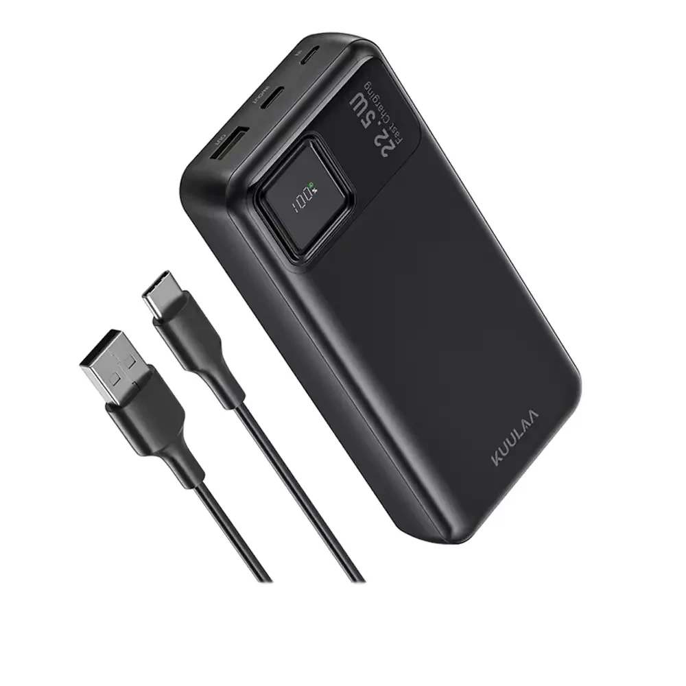 Внешний аккумулятор Kuulaa RT-20 20000mAh 22,5W Черный Внешний аккумулятор Kuulaa RT-20 20000mAh 22,5W Черный