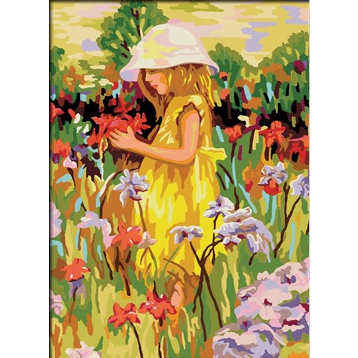 Картина за номерами Ідейка Аліса з квітами 40x50 см (skl-КНО022)
