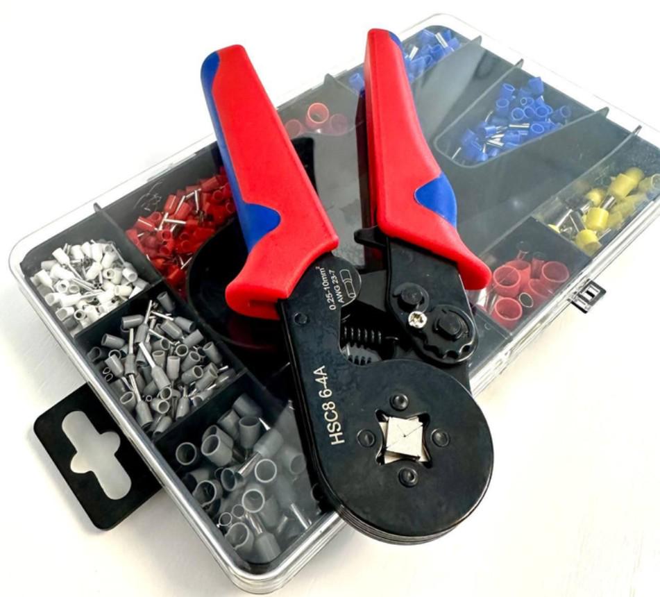 Кримпер HSC8-4A для опрессования штекера витой пары 4 кулачка и наконечники 1200 шт. в кейсе (726) - фото 6 Кримпер HSC8-4A для опрессования штекера витой пары 4 кулачка и наконечники 1200 шт. в кейсе (726) - фото 6