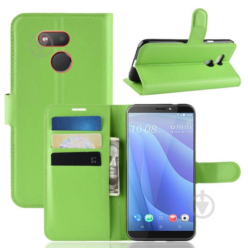 Чехол-книжка Litchie Wallet для HTC Desire 12s Green (hub_KbxX63050) - фото 2