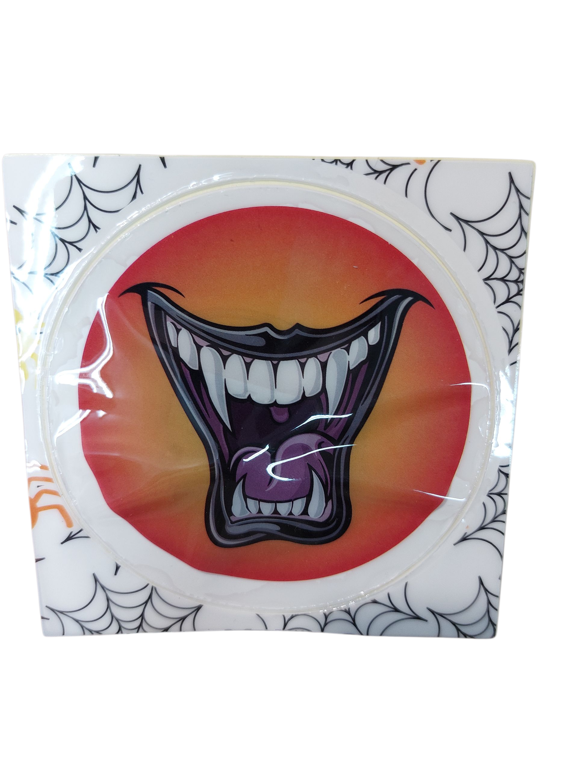 Наклейка для Хэллоуин Зубы 8 см Разноцветный (068575)