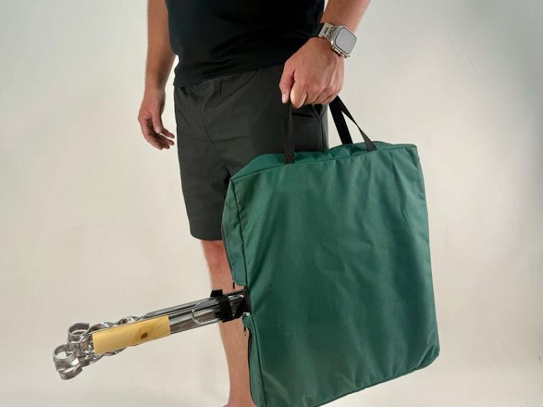 Набір шампурів у чохлі для пікніка на 6 осіб з нержавіючої сталі Зелений (21-10-PS-1006) - фото 2 Набір шампурів у чохлі для пікніка на 6 осіб з нержавіючої сталі Зелений (21-10-PS-1006) - фото 2