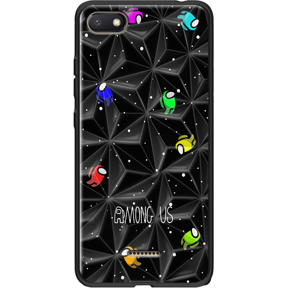 Чехол Boxface Xiaomi Redmi 6A Among Us Invisible Черный силикон с призмой (34811-bk76-37868)