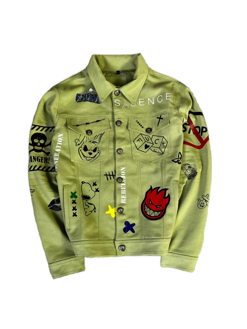 Куртка джинсовая 4-029 S Зеленый (21314)