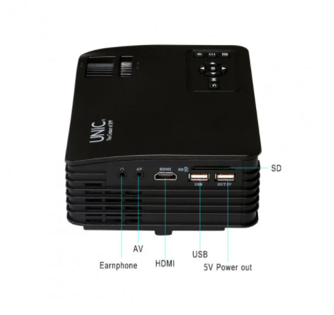 Проектор WI-FI UNIC UC68 1080P HD HDMI - фото 3