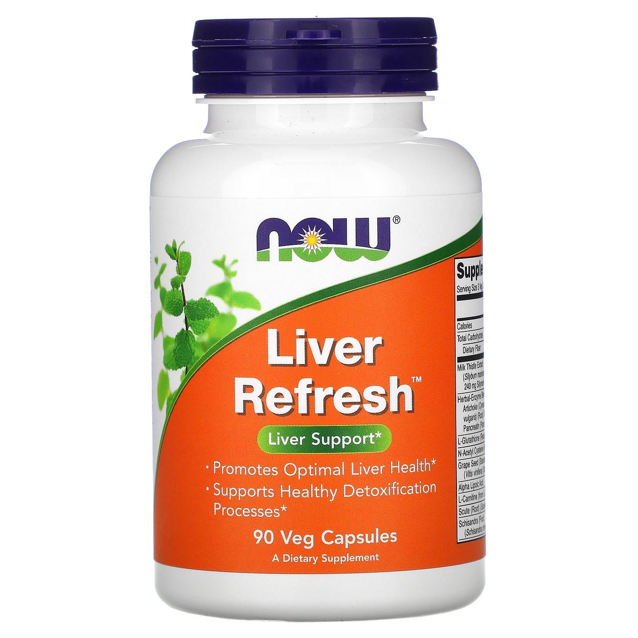 Комплекс для здоровья печени Now Foods Liver Refresh 90 растительных капс.
