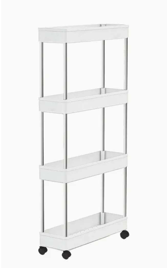 Этажерка на колесах универсальная 4 полки Белый (29468549) Этажерка на колесах универсальная 4 полки Белый (29468549)
