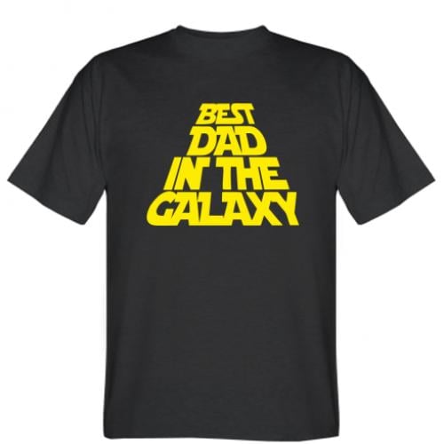 Футболка мужская Best dad in the galaxy XL Черный (391679-2-45232-XL)