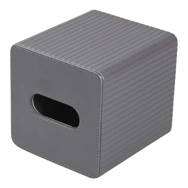 Серветниця квадратна YIWU з екошкіри та корпусом із МДФ 13х13х14,7 см Сірий (147-107-HP-3-201G) - фото 5 Серветниця квадратна YIWU з екошкіри та корпусом із МДФ 13х13х14,7 см Сірий (147-107-HP-3-201G) - фото 5