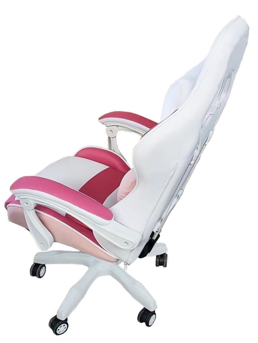 Крісло офісне комп'ютерне Bonro Lady 807 Рожево-білий (21589805) - фото 3