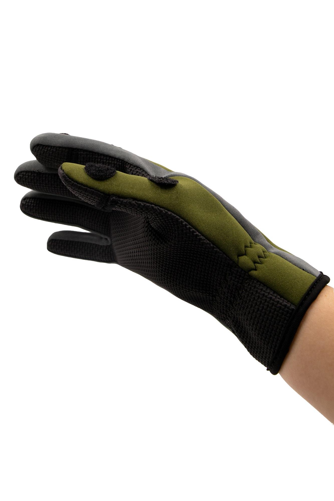 Перчатки неопреновые Tramp Effirt 1,5 мм Green (UTRGB-002-M) - фото 2