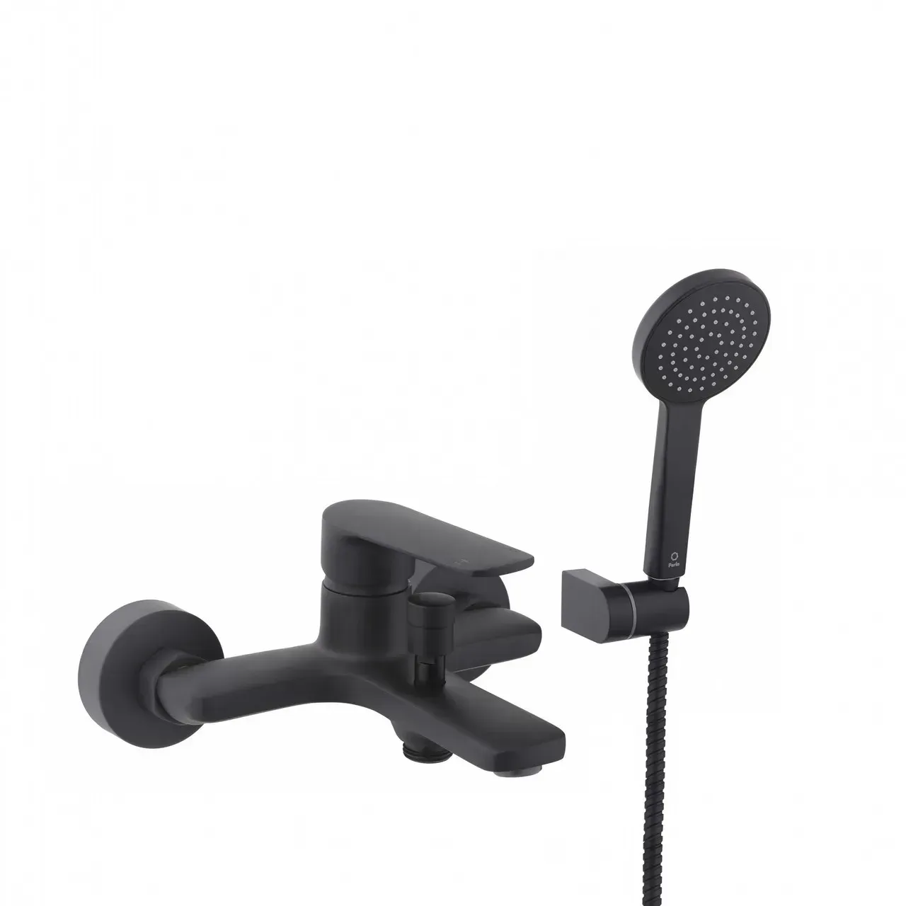 Смеситель для ванны PERLA Jack с аксессуарами Черный (PBZ6304В)
