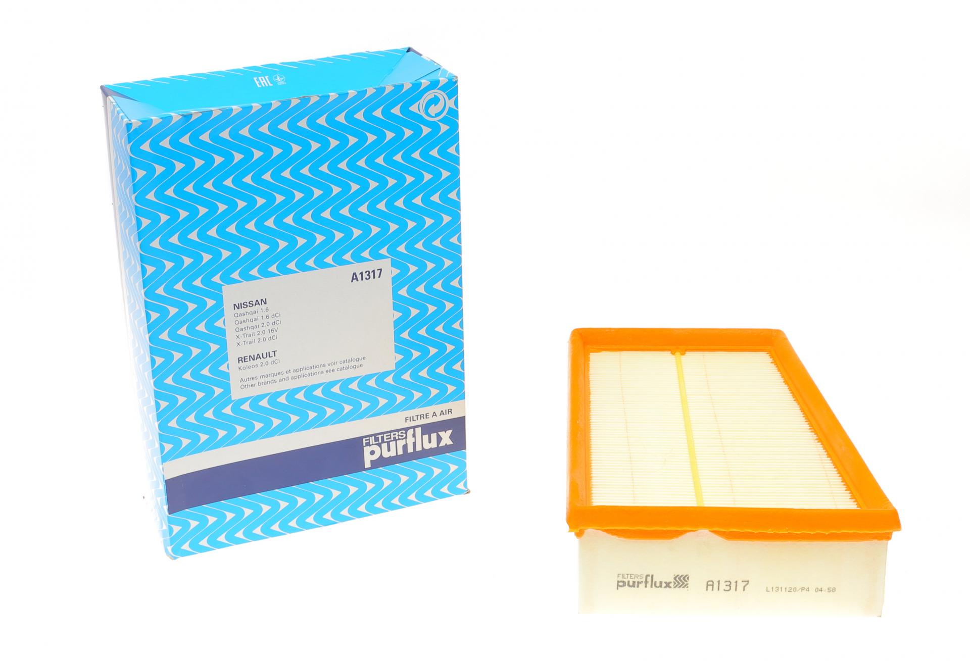 Фільтр повітряний PURFLUX для Nissan Qashqai 07- (A1317)