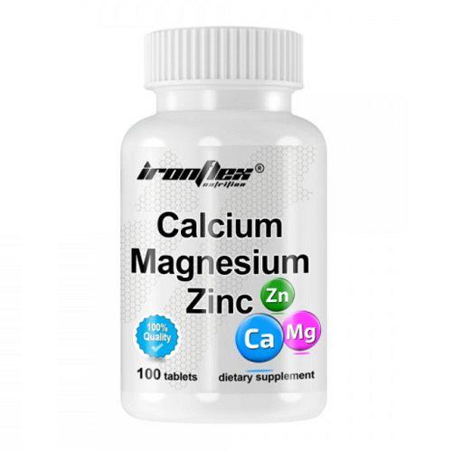 Мультиминералы для спорта IronFlex Calcium Magnesium Zinc 100 Tabs