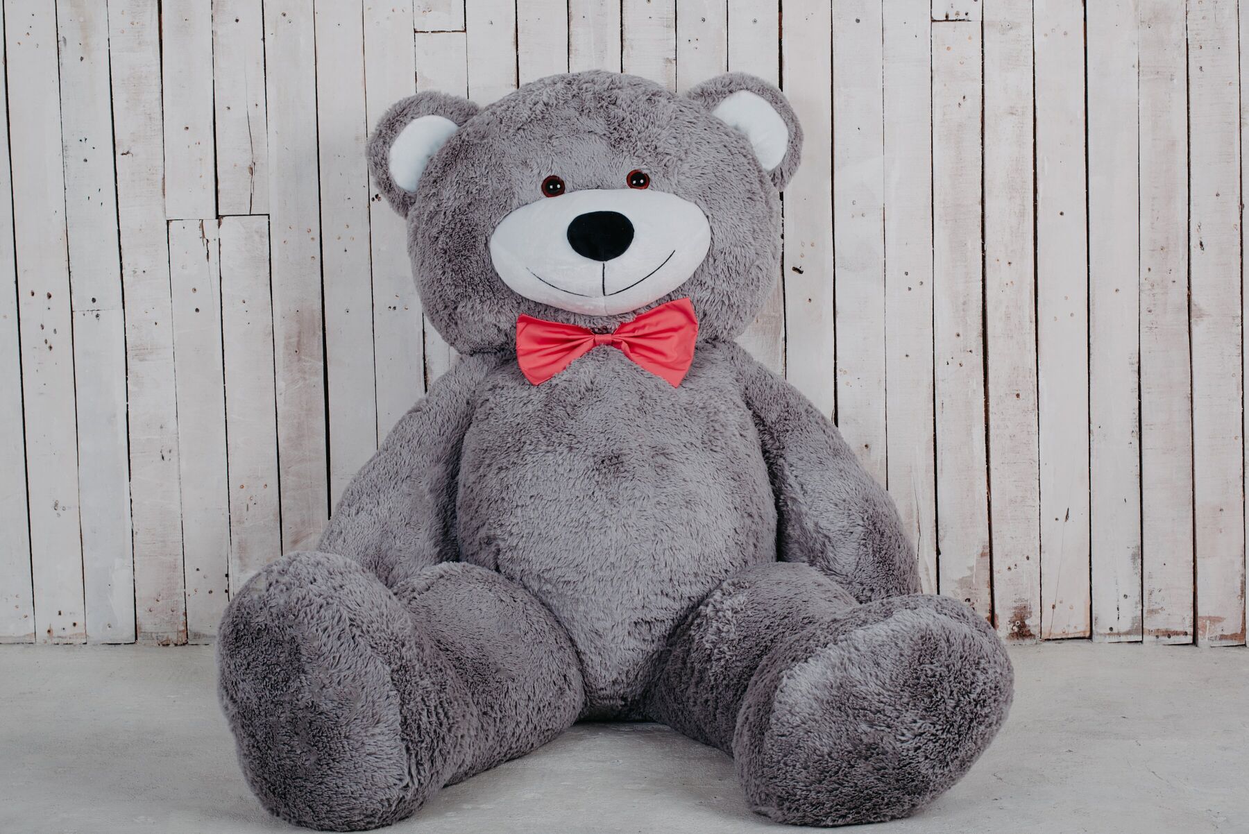 Мишка плюшевый Yarokuz Ричард 200 см Серый (339)