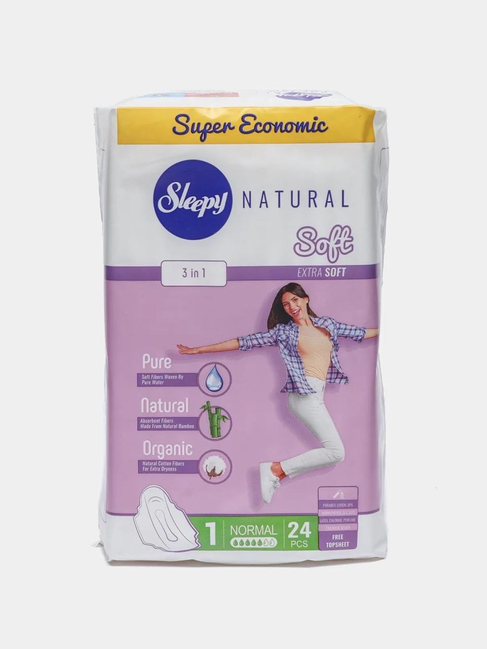 Прокладки гигиенические Sleepy Soft Normal-1 Super Economic №24 240 мм (000006344)