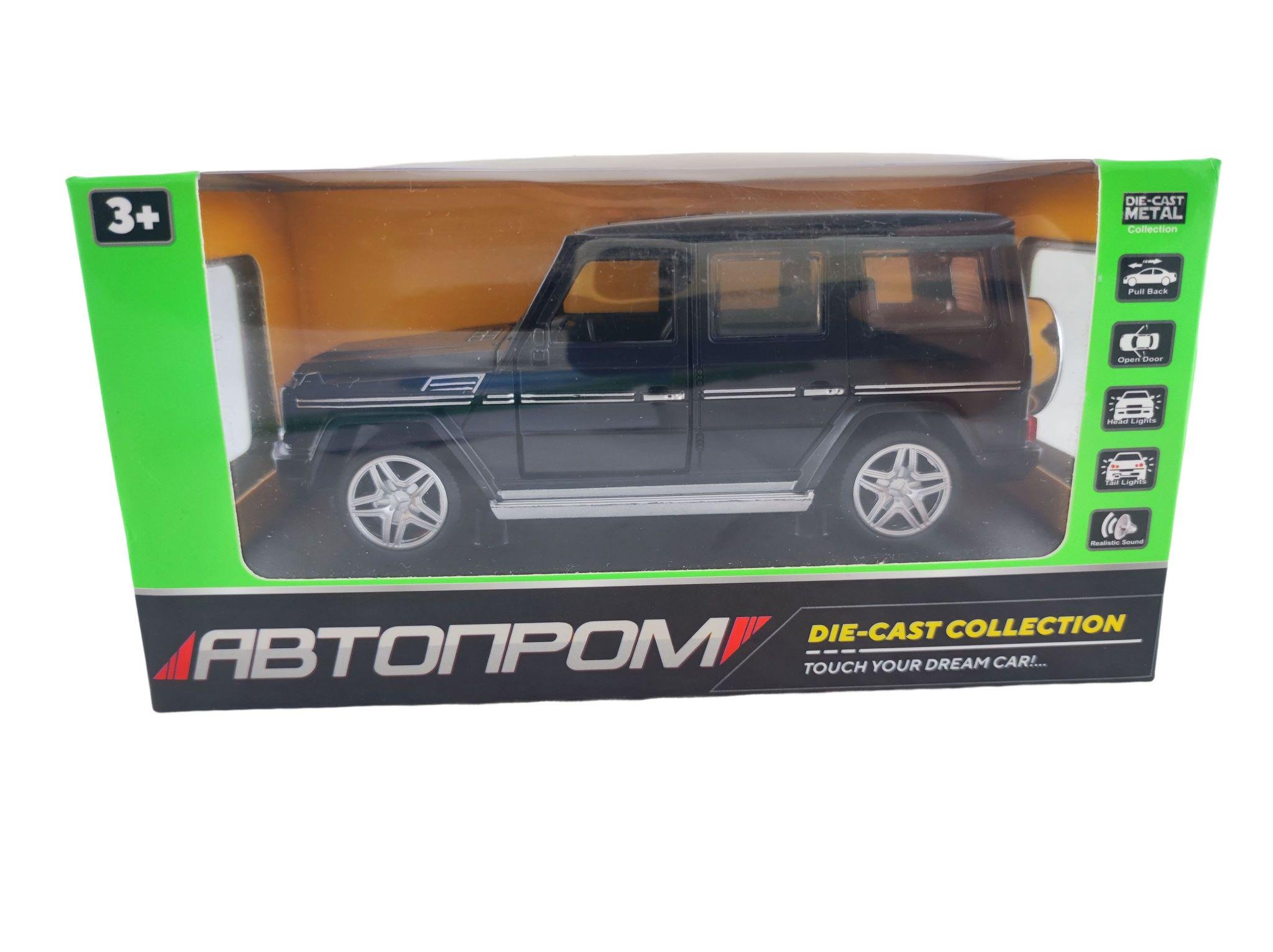 Машинка игрушечная металлическая Автопром Mercedes-Benz G65 AMG Черный (140100)