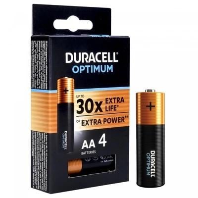 Батарейки Duracell Optimum AA/LR6 4 шт. (11857277)