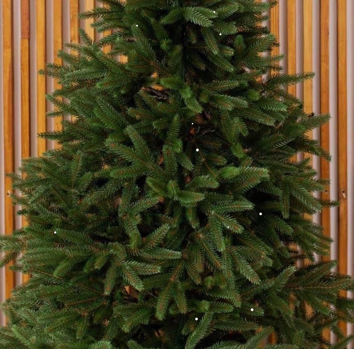 Штучна ялинка новорічна Віденська лита 2,30 м з металевою підставкою Зелений (21626487) - фото 3