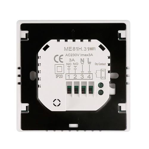 Терморегулятор Avatto ME81H Wi-Fi для газового котла 220 В 3 А ЖК 3,2'' White (534094) - фото 3