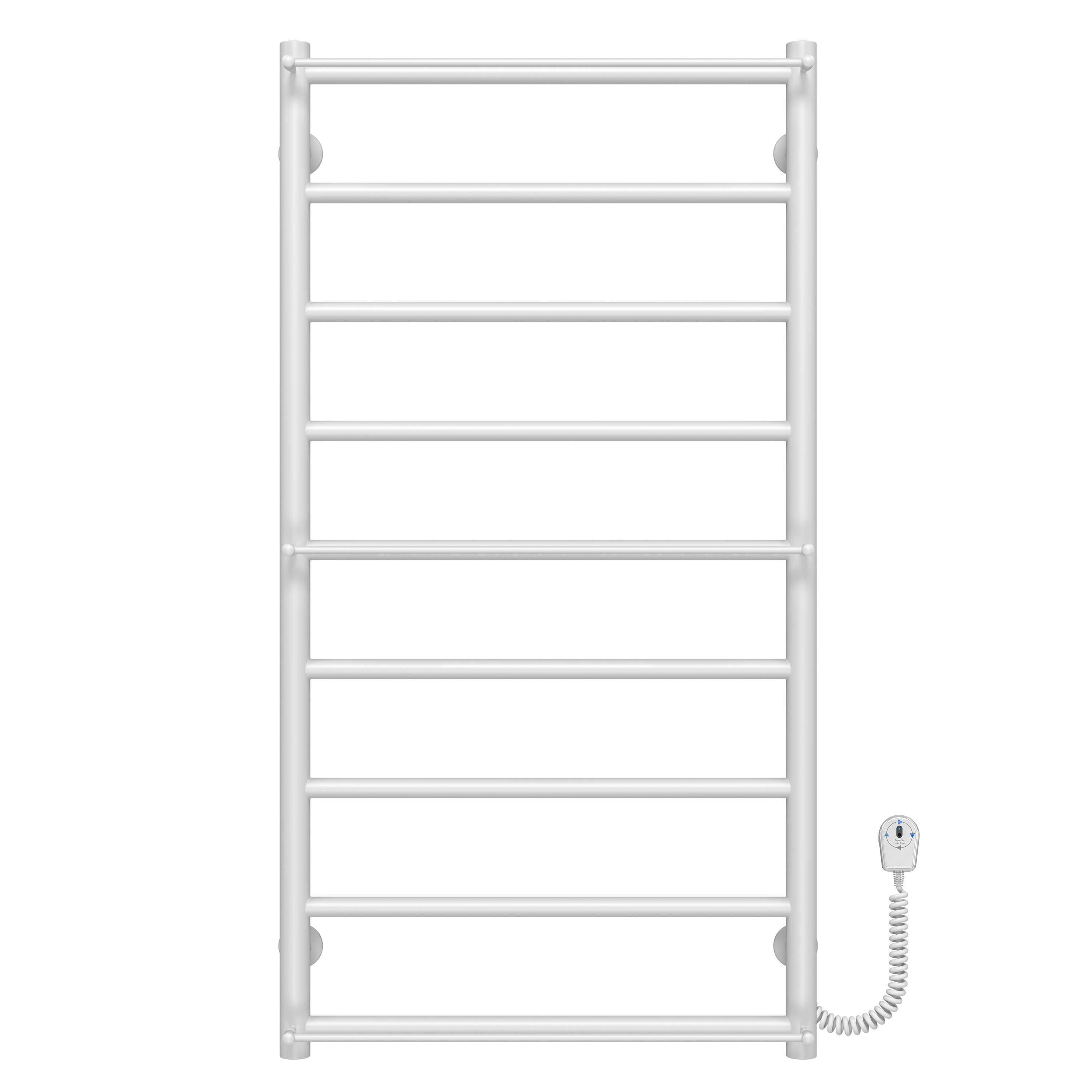 Полотенцесушитель электрический Deffi Ladder П9 EF16 правое подключение нержавеющая сталь 500х1000 мм Белый (C.LK.100.50.9.EWL5)