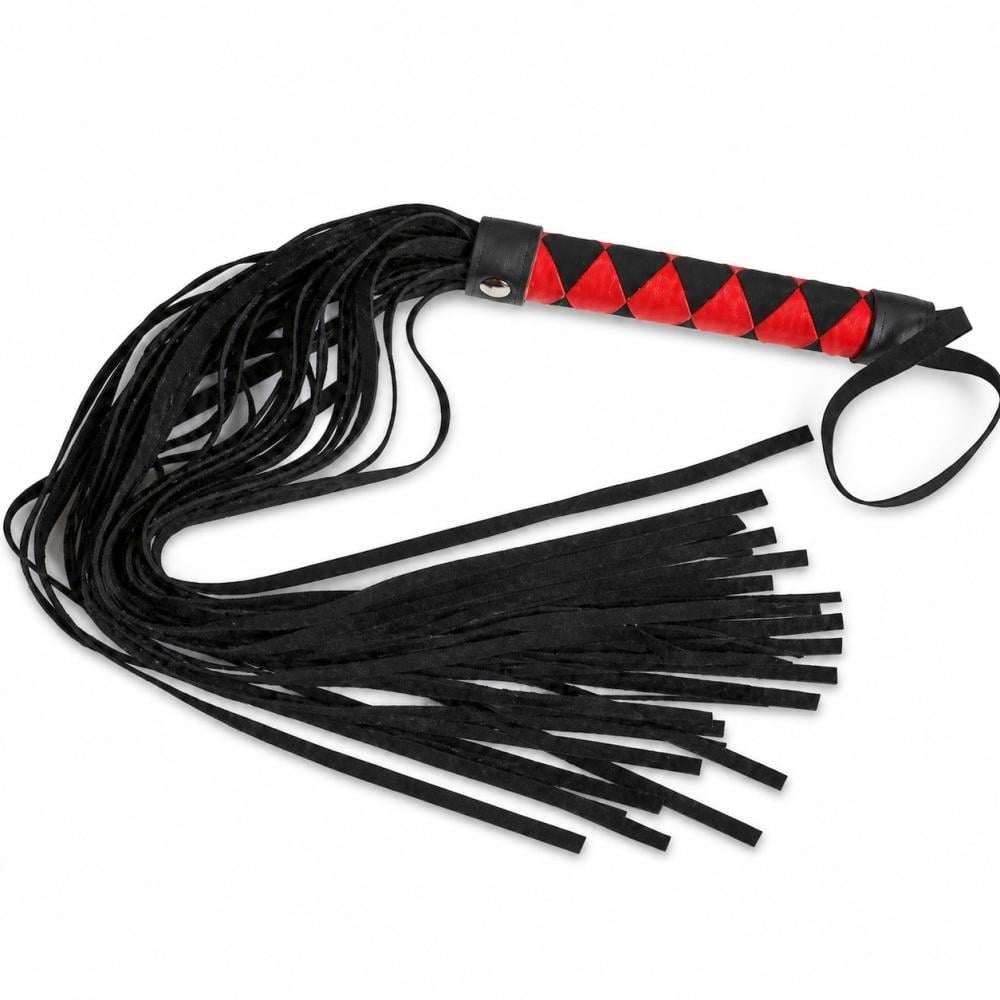 Плети с рукояткой Black-Red Braided Whip (1000040521)
