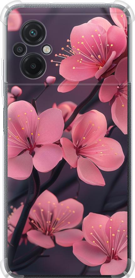 Чехол на Xiaomi Poco M5 Пурпурная сакура (6075sp-2767-42517)